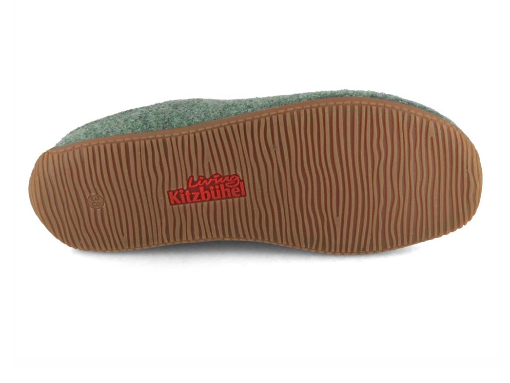 1 Living-Kitzbhel-Women-Men-Felt-Slippers-Swiss-Cross-forest #farbe_Green