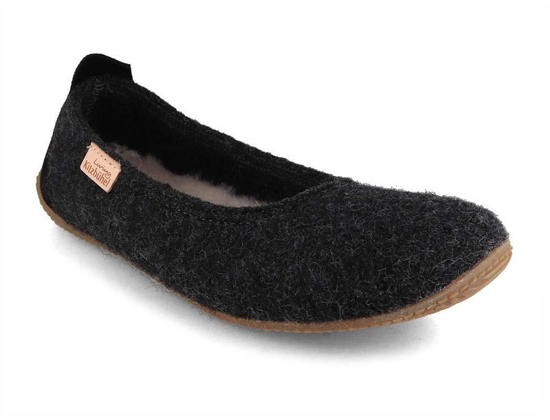 Living-Kitzbhel-Women-Pure-Wool-Ballerinas-uni-anthra