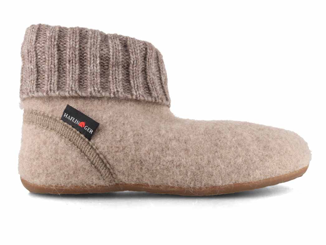 1 HAFLINGER-Unisex-Slipper-Boots-Everest-Karlo-paper-mottled-eco #farbe_Beige