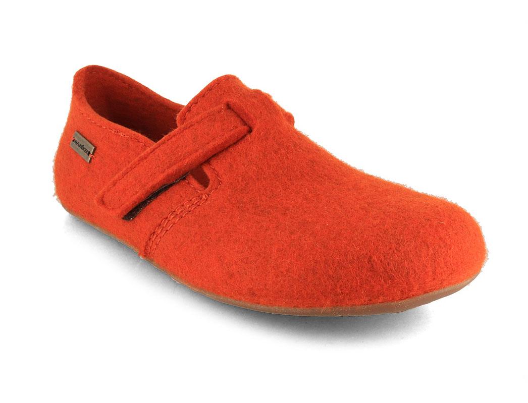 HAFLINGER-Unisex-closed-back-Slippers-Everest-Focus-rust #farbe_Orange