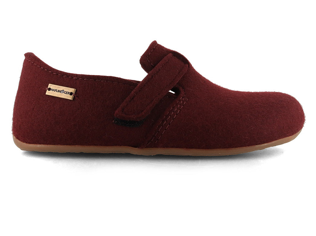 HAFLINGER Everest Focus Felt Slippers, Burgundy