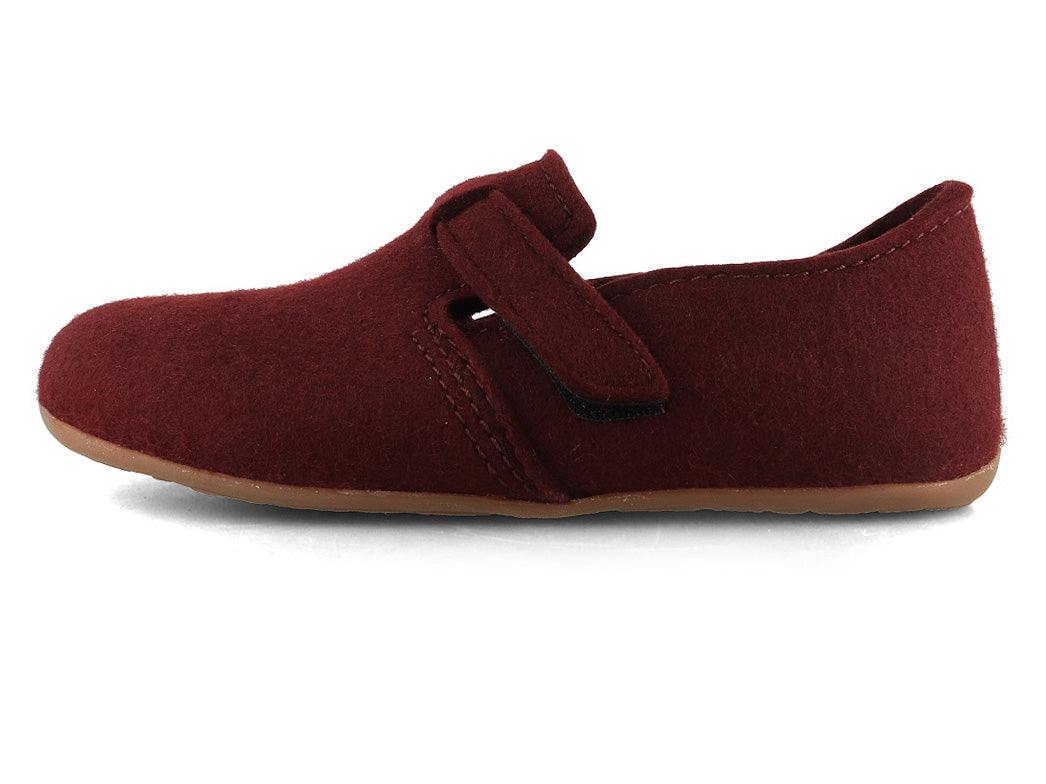 HAFLINGER Everest Focus Felt Slippers, Burgundy