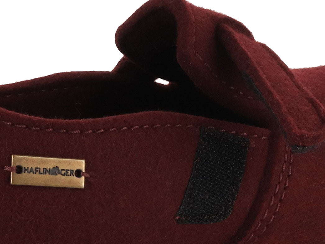 HAFLINGER Everest Focus Felt Slippers, Burgundy