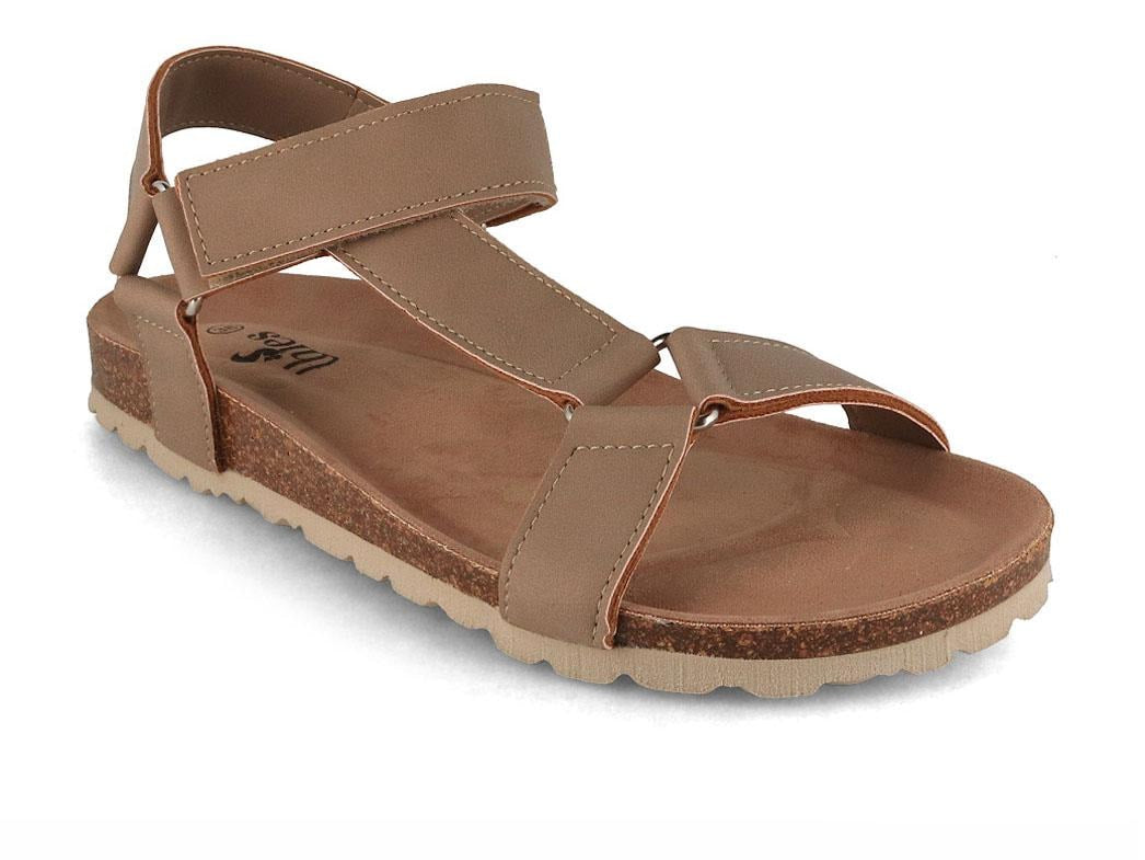 thies Eco Bio Trek showing elephant-gray straps, an ankle strap, and an open toe