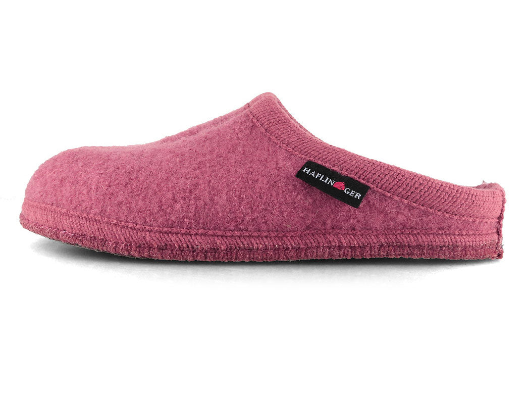 HAFLINGER Alaska Women's Boiled Wool Slippers, Heather Rose