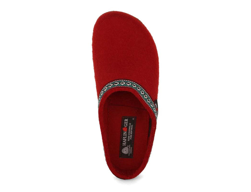 1 HAFLINGER-Women-Felt-Clogs-Grizzly-Franzl-ruby