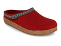 HAFLINGER-Women-Felt-Clogs-Grizzly-Franzl-ruby #farbe_Red