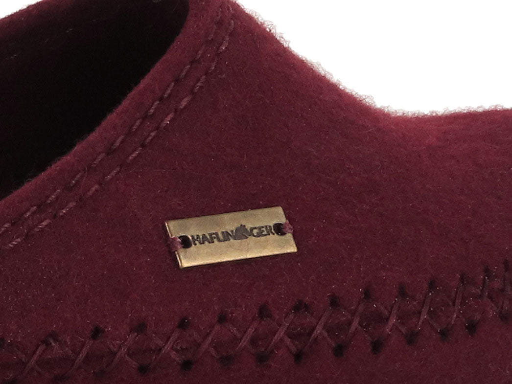 HAFLINGER Blizzard Credo Felt Clogs for Women, Bordeaux