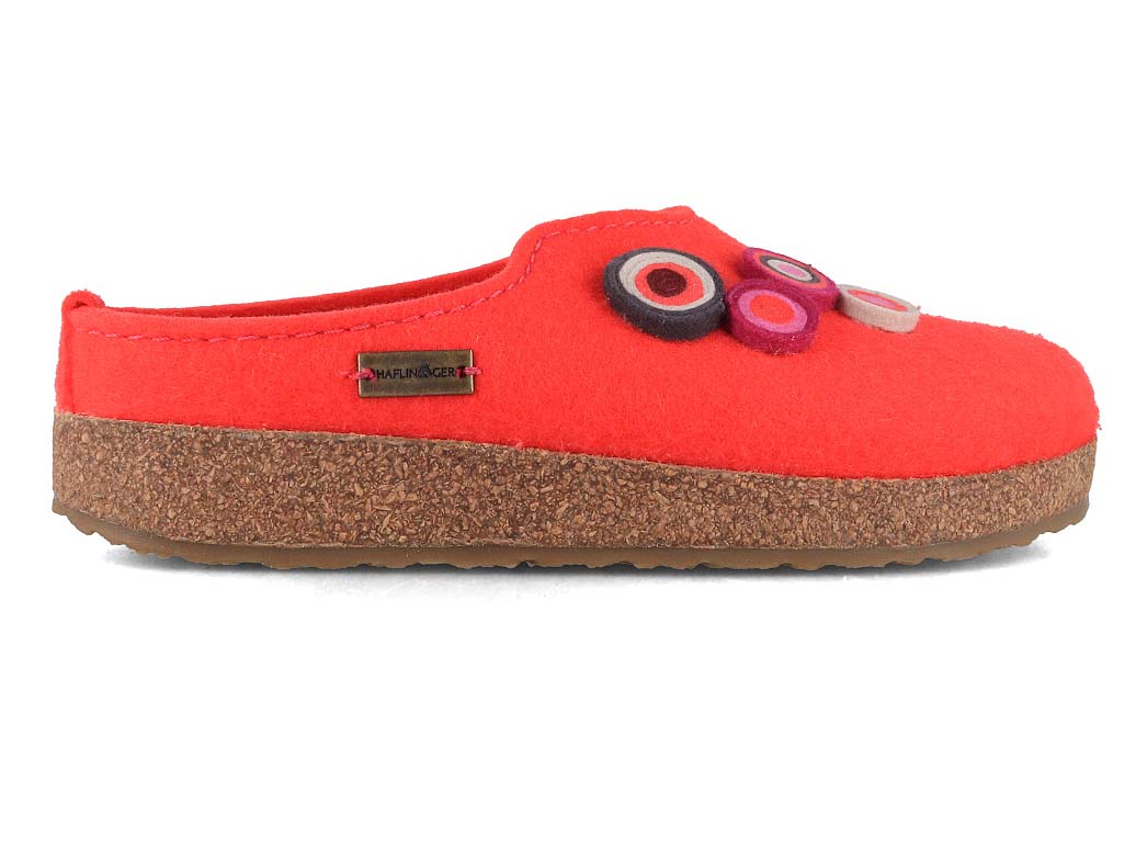 1 HAFLINGER-Women-Felt-Clogs-Grizzly-Kanon-coral #farbe_Rosa