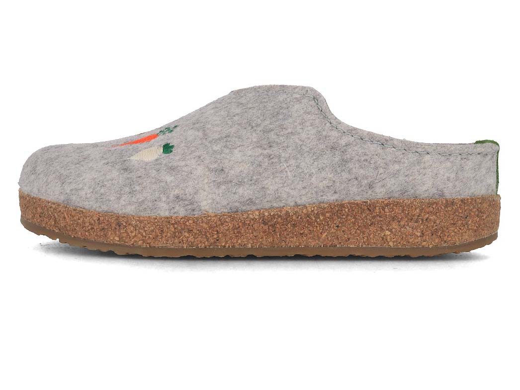 1 HAFLINGER-Women-Felt-Clogs-Grizzly-Rbli-stone-gray #farbe_Gray