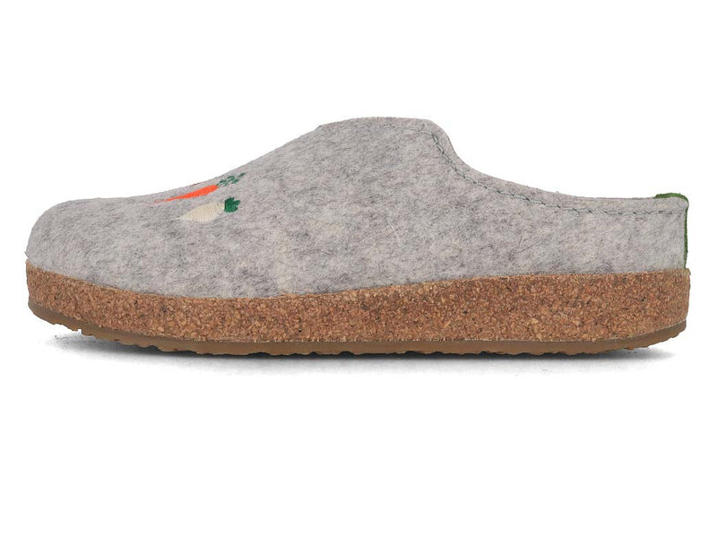 1 HAFLINGER-Women-Felt-Clogs-Grizzly-Rbli-stone-gray