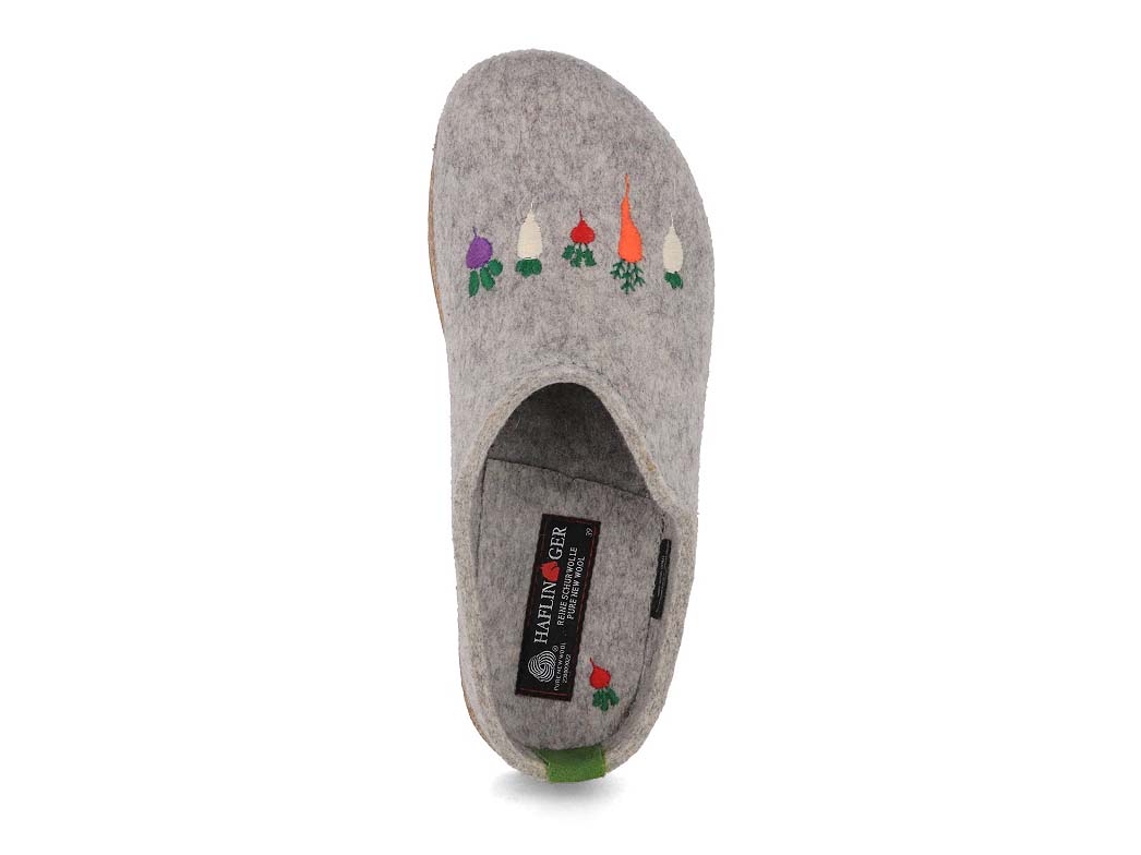 1 HAFLINGER-Women-Felt-Clogs-Grizzly-Rbli-stone-gray #farbe_Gray