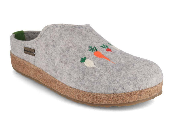 HAFLINGER-Women-Felt-Clogs-Grizzly-Rbli-stone-gray #farbe_Gray