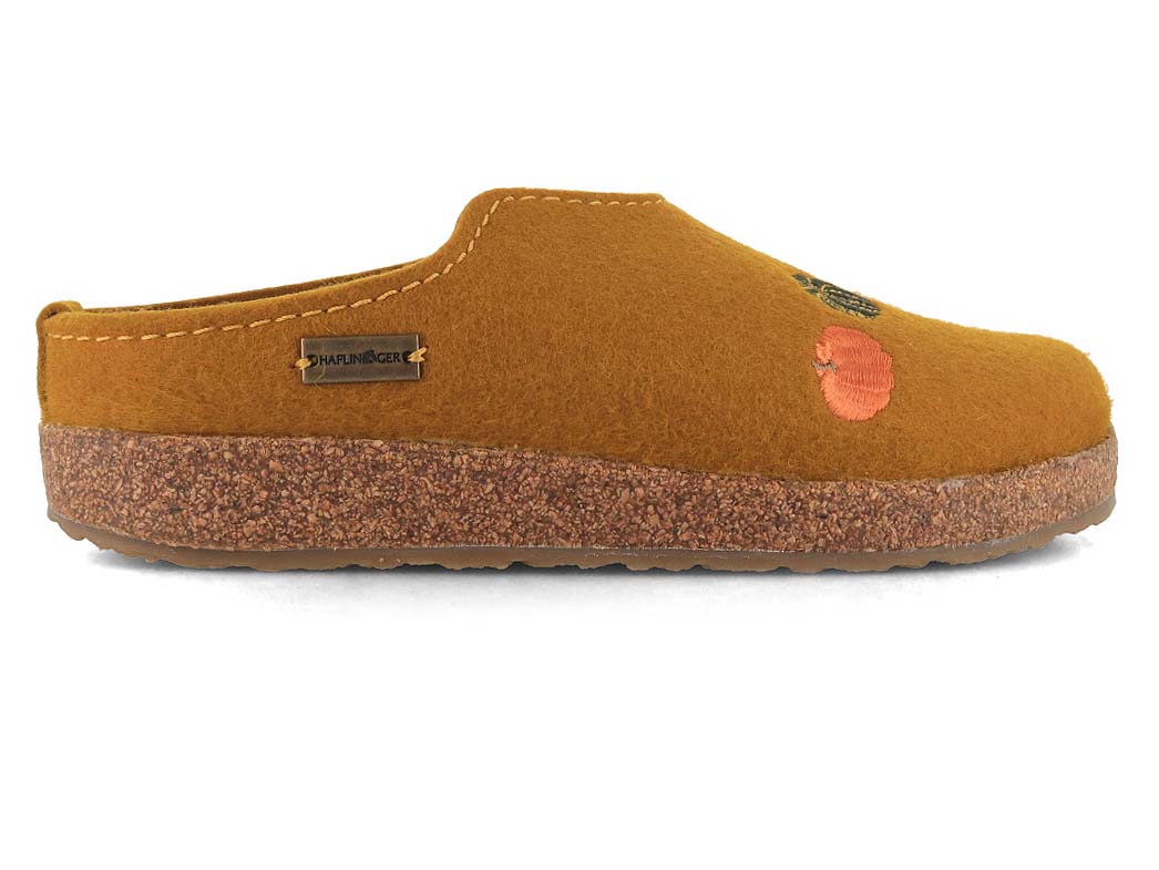 1 HAFLINGER-Women-Felt-Clogs-Grizzly-pumpkin-masala #farbe_Yellow