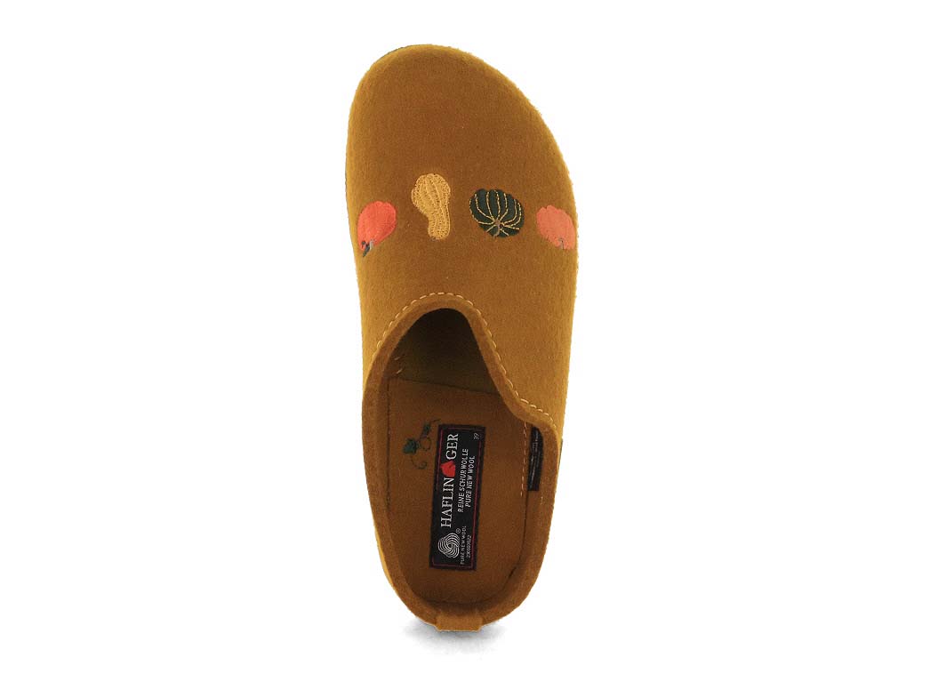 1 HAFLINGER-Women-Felt-Clogs-Grizzly-pumpkin-masala #farbe_Yellow