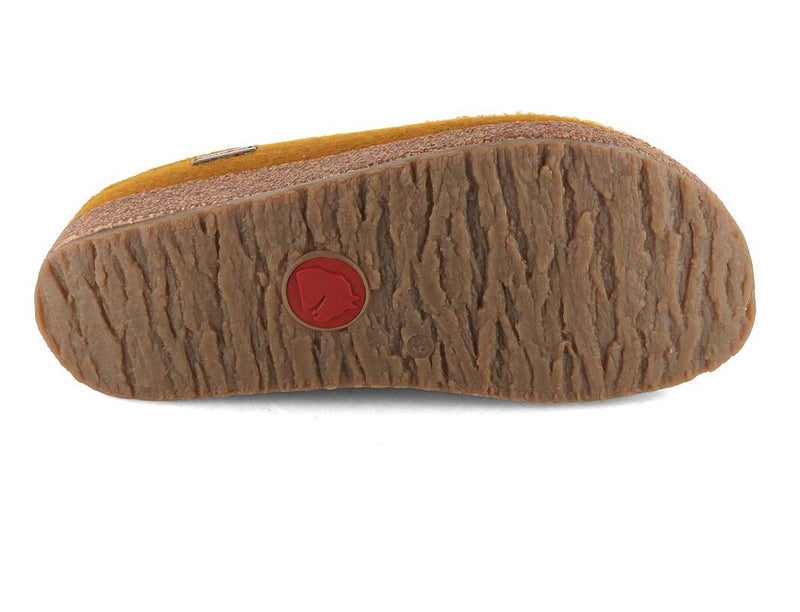 1 HAFLINGER-Women-Felt-Clogs-Grizzly-pumpkin-masala