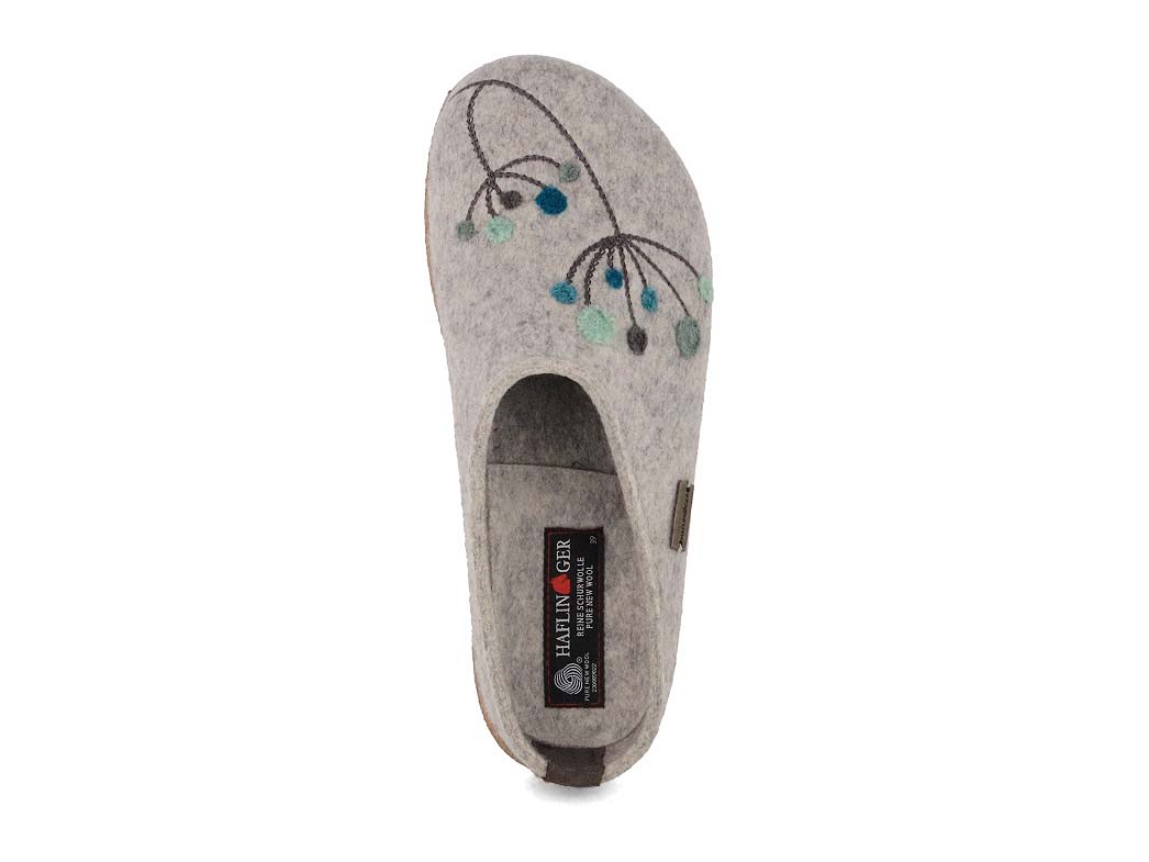 1 HAFLINGER-Women-Felt-Clogs-Grizzly-Amaya-stone-gray #farbe_Gray