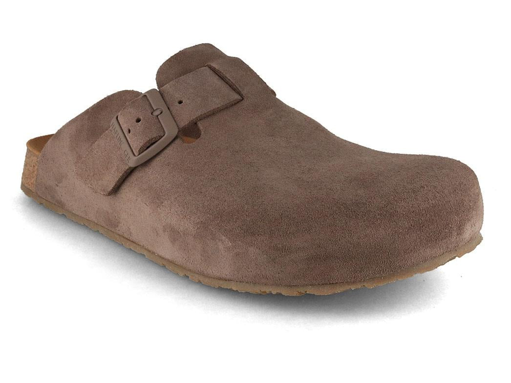 HAFLINGER Porto showing a muted gray-brown leather upper with two adjustable buckles