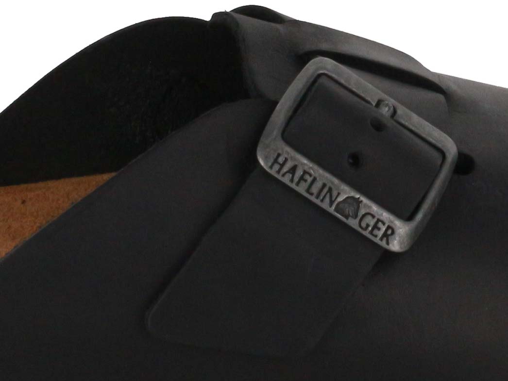 1 HAFLINGER-Men-Women-Leather-Clogs-Porto-black #farbe_Black
