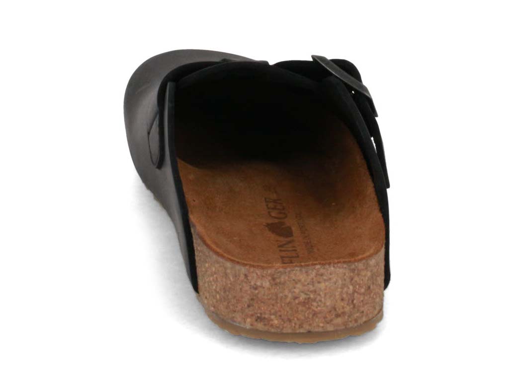 1 HAFLINGER-Men-Women-Leather-Clogs-Porto-black #farbe_Black