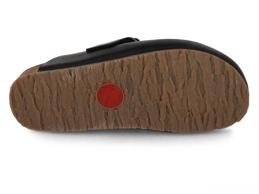 1 HAFLINGER-Men-Women-Leather-Clogs-Porto-black #farbe_Black