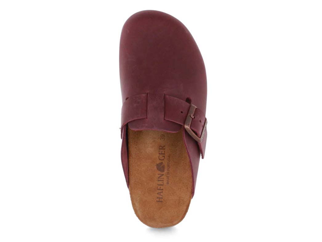 1 HAFLINGER-Men-Women-Leather-Clogs-Porto-bordeaux #farbe_Bordeaux