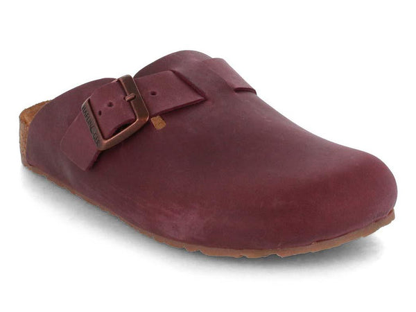 HAFLINGER-Men-Women-Leather-Clogs-Porto-bordeaux #farbe_Bordeaux