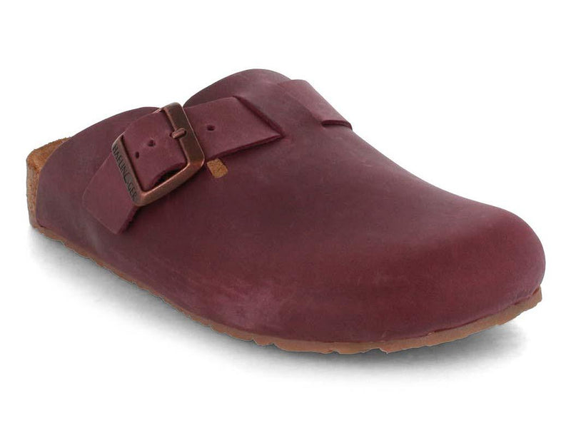 HAFLINGER-Men-Women-Leather-Clogs-Porto-bordeaux