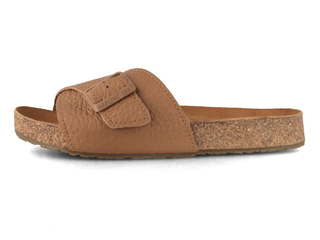 HAFLINGER Bio Jeane Leather Sandals for Women, Natural