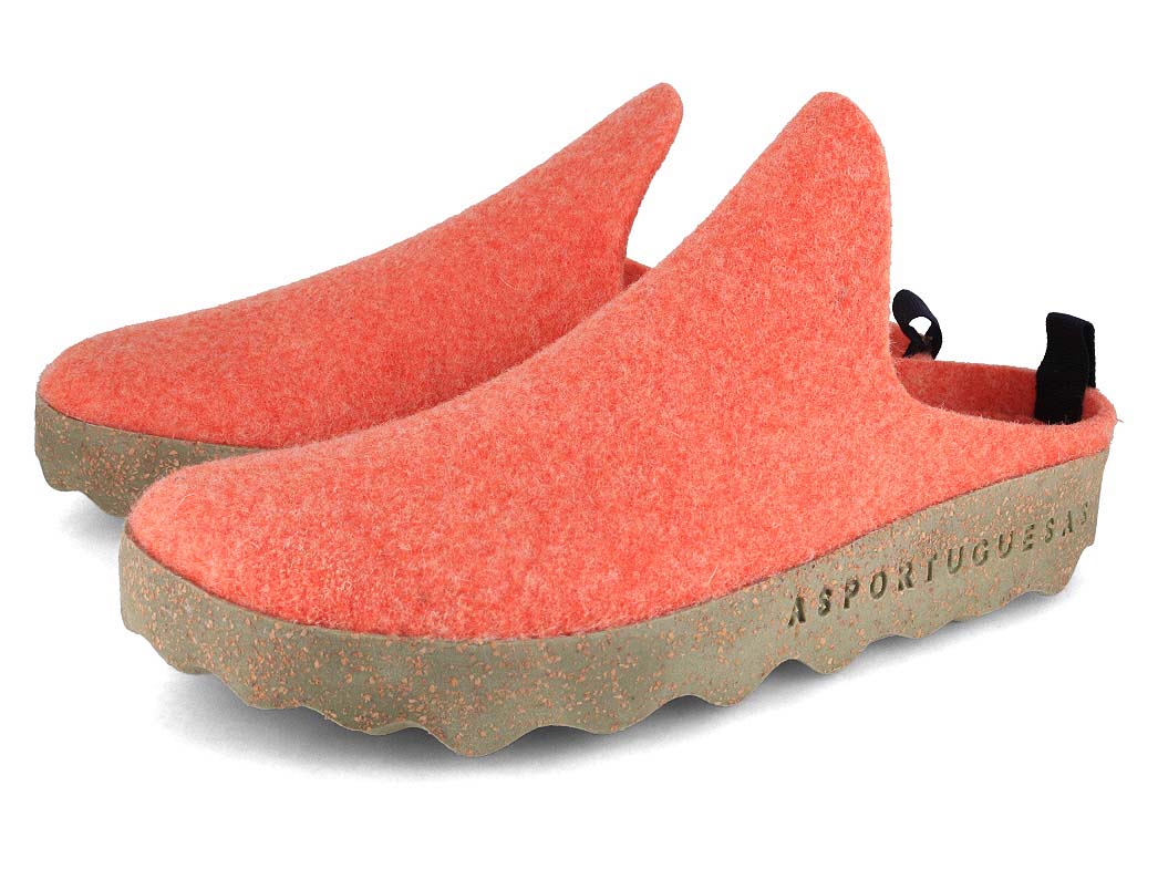1 ASPORTUGUESAS-Women-Felt-Clogs-Come-orange #farbe_Orange