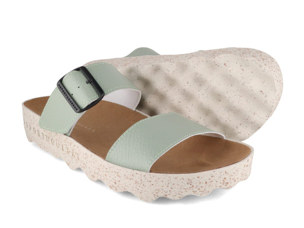 1 ASPORTUGUESAS-Women-Sandals-City-Line-Coly-green #farbe_Green