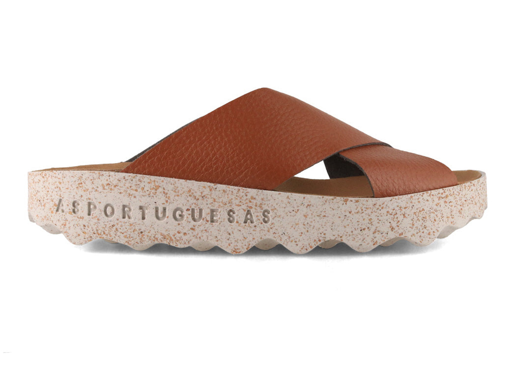 ASPORTUGUESAS City Line Cross Sandals, Tan