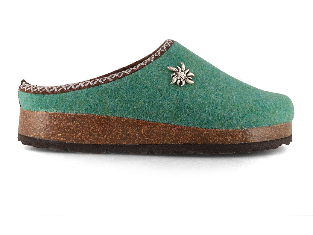 1 Tuffeln-Felt-Clogs-for-Women-Edelweiss-green #farbe_Green