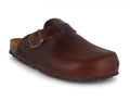 Tuffeln-Unisex-Leather-Clogs-with-Fastener-Helgoland-tabacco #farbe_Brown