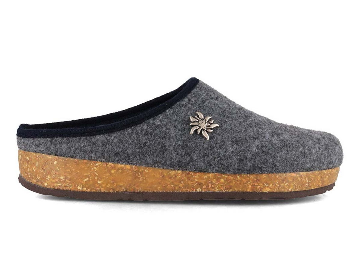 Tuffeln Edelweiss Vegan Felt Clogs, Purple