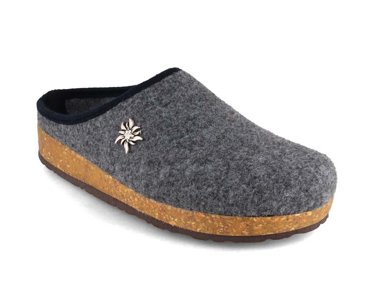 Tuffeln Edelweiss Vegan Felt Clogs, Purple