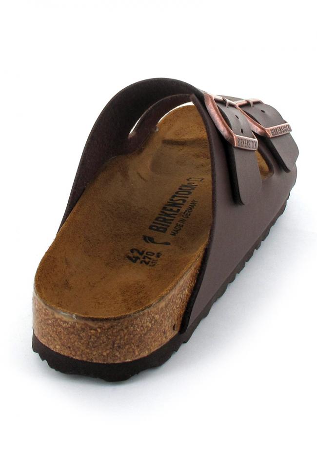 birkenstock-narrow-faux-leather-sandals-arizona #color_dark brown