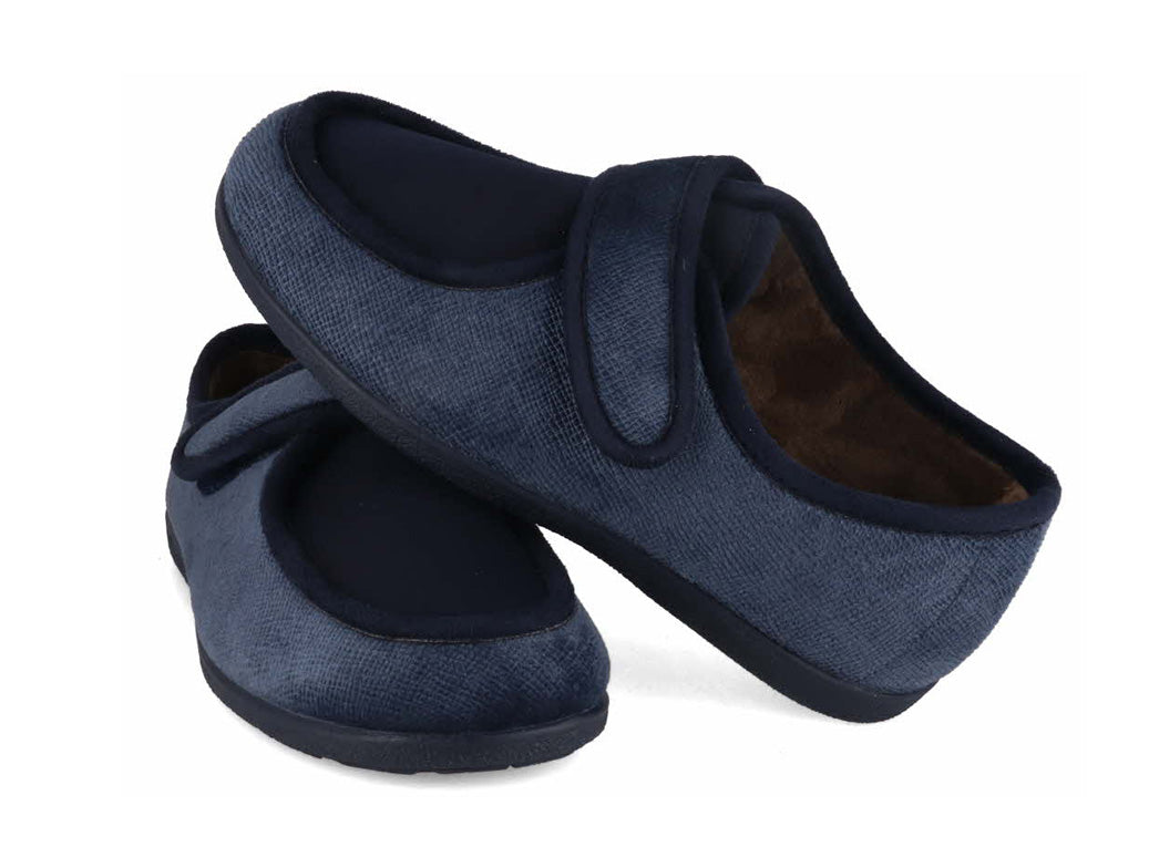 1 Varomed-vital-Men-Women-Strap-Slippers-Ricardo-marine #farbe_Blue