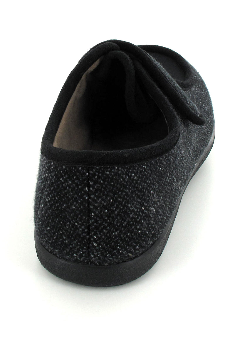 1 Varomed-vital-Slipper--Velcro-Fastener-Black #farbe_Black