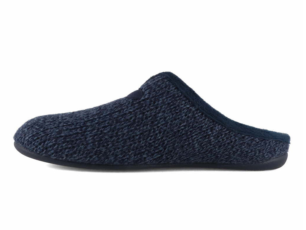 1 Varomed-vital-Mens-Knit-Slippers-Lucas-marine #farbe_Blue