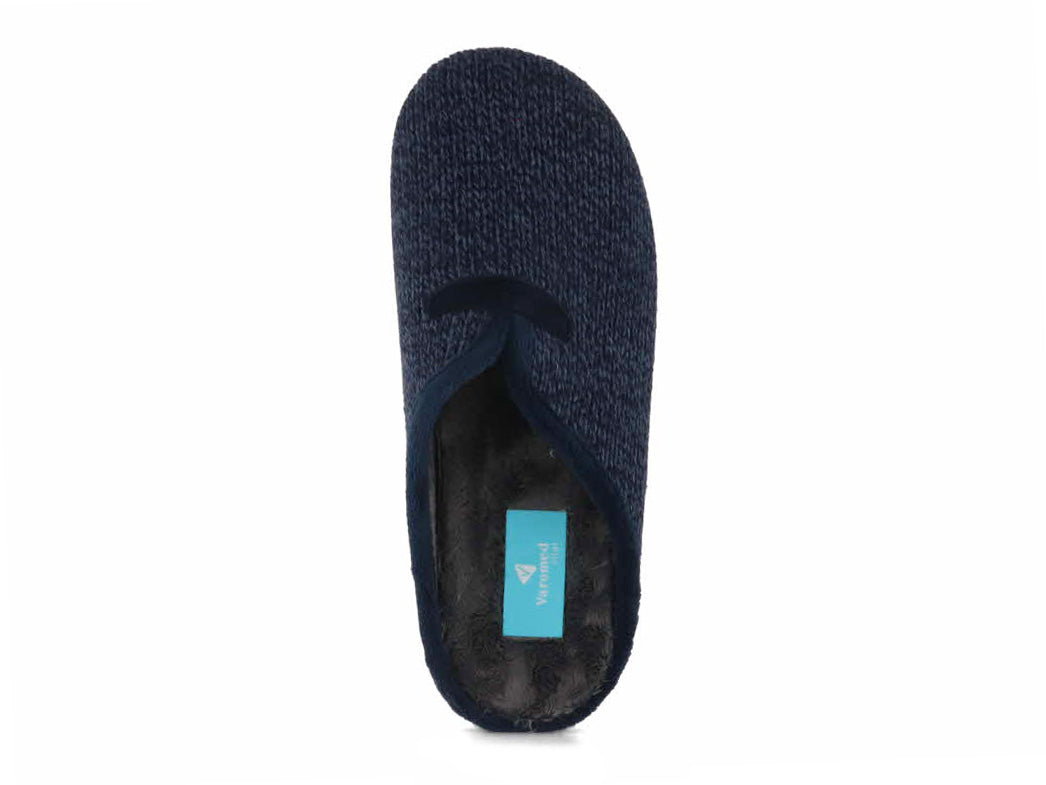 1 Varomed-vital-Mens-Knit-Slippers-Lucas-marine #farbe_Blue