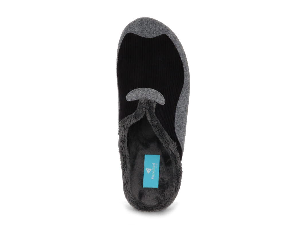 1 Varomed-vital-Men-Corduroy-Slippers-Caspar-black #farbe_Black