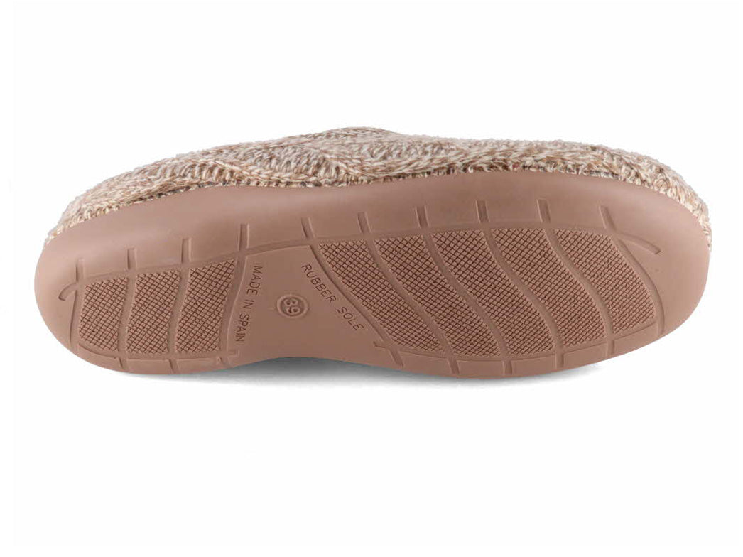 1 Varomed-vital-Women-Knitted-Slippers-Antonie-beige #farbe_Beige