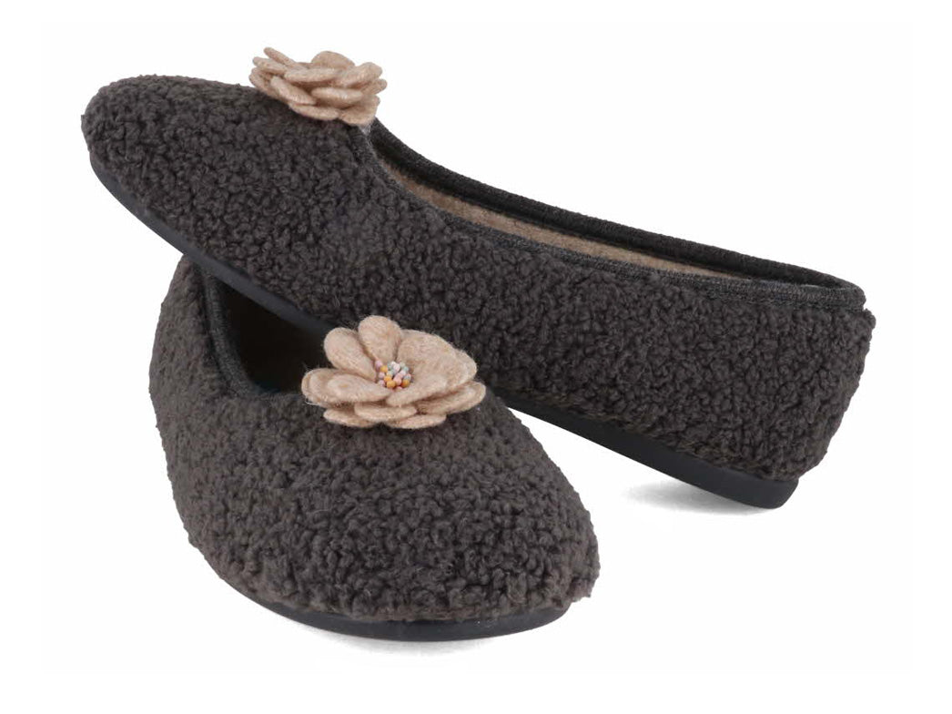 1 Varomed-vital-Women-Felt-Ballerinas-Anny-dark-gray #farbe_Grey