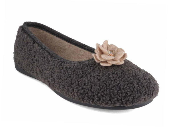 Varomed-vital-Women-Felt-Ballerinas-Anny-dark-gray #farbe_Grey