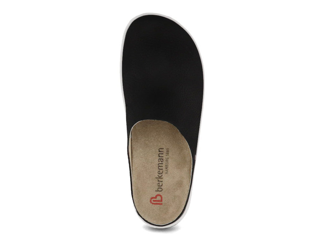 1 Berkemann-BERKOFLEX-Women-Nubuck-leather-Clog-Ella-matt-black #farbe_Black