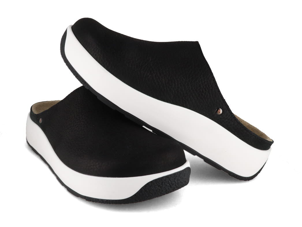 1 Berkemann-BERKOFLEX-Women-Nubuck-leather-Clog-Ella-matt-black #farbe_Black