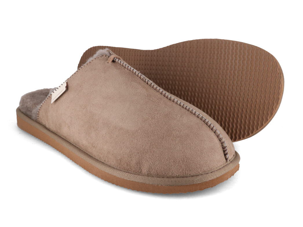 1 SHEPHERD-Men-Lambskin-Slippers-Hugo-stone #farbe_Beige