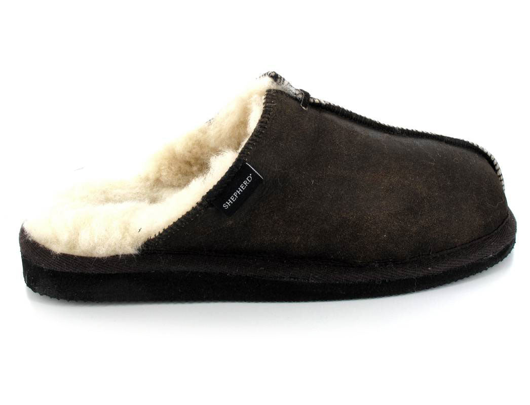 1 SHEPHERD-Mens-Sheepskin-Slippers-Hugo-oiled-antique #farbe_Brown