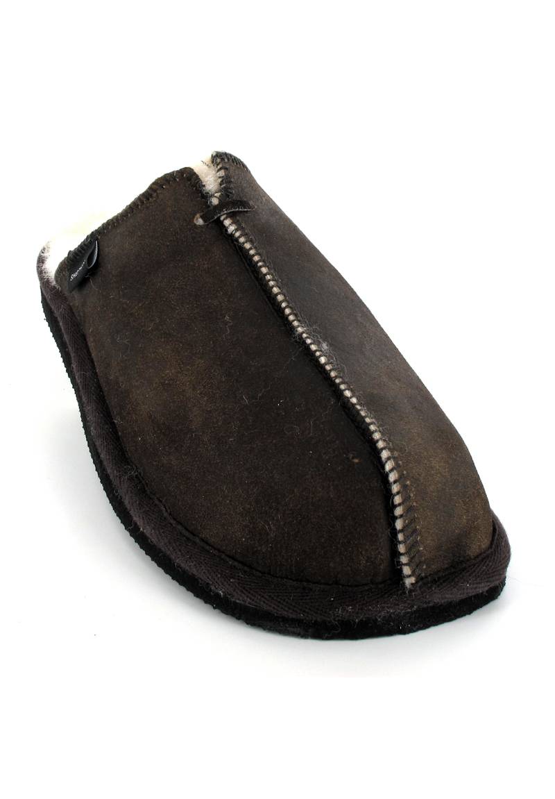 1 SHEPHERD-Mens-Sheepskin-Slippers-Hugo-oiled-antique #farbe_Brown